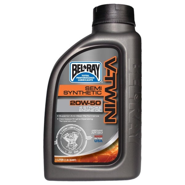 BEL - RAY SEMI - SYNTHETIC V - TWIN 4T ENGINE OIL 20W50 (1L) (301389150160) - DRIVEN Canada's Powersports 10690509401346301389150160