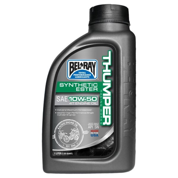BEL - RAY SYNTHETIC THUMPER RACING WORKS 4T ENGINE OIL 10W50 (1L) (301724150160) - DRIVEN Canada's Powersports 10690509200819301724150160