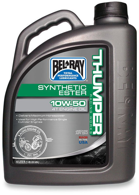 BEL - RAY WORKS THUMPER 10W50 4 LITER (99550 - B4LW) - DRIVEN Canada's Powersports 69050920082999550 - B4LW