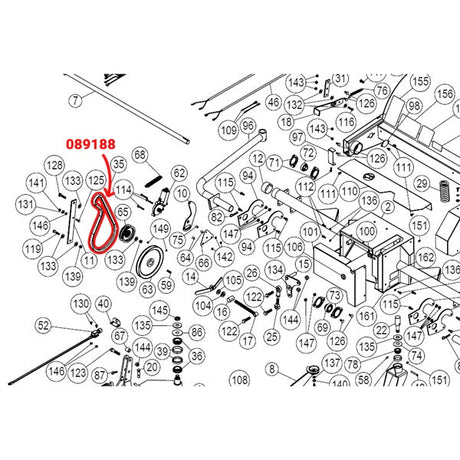 BERCOMAC REPLACEMENT V - BELT FOR VERSATILE PLUS SNOWBLOWER (105353) - DRIVEN Canada's Powersports 9999999988105353