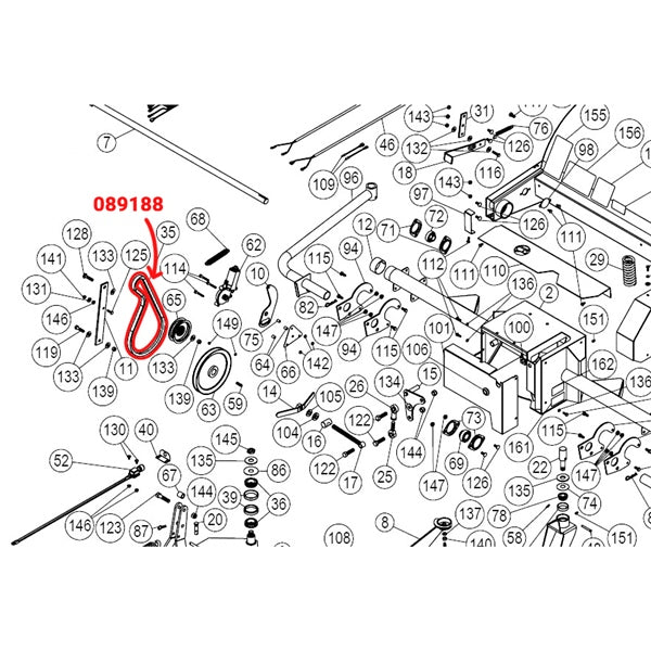 BERCOMAC REPLACEMENT V - BELT FOR VERSATILE PLUS SNOWBLOWER (105353) - DRIVEN Canada's Powersports 9999999988105353