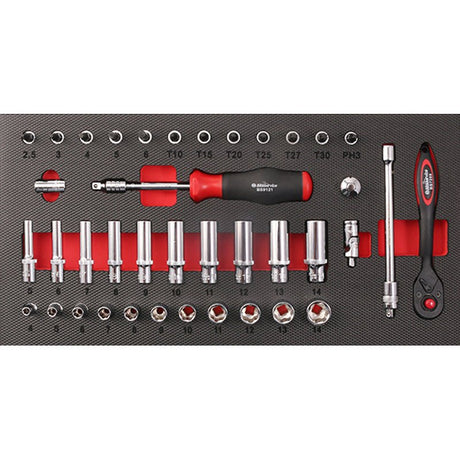 BIKE SERVICE 1/4" DRIVE SOCKET SET (BS80071) - DRIVEN Canada's Powersports 40880071BS80071