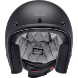 BILTWELL HELMET BONANZA Flat Black Front - Driven Powersports