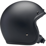 BILTWELL HELMET BONANZA Flat Black Front - Driven Powersports