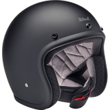 BILTWELL HELMET BONANZA Flat Black Front - Driven Powersports