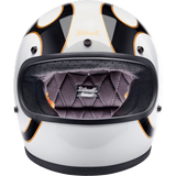 BILTWELL HELMET GRINGO W/B FLAM - DRIVEN Canada's Powersports 8402589073441002 - 561 - 502