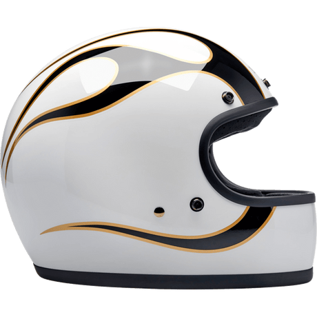 BILTWELL HELMET GRINGO W/B FLAM - DRIVEN Canada's Powersports 8402589073441002 - 561 - 502