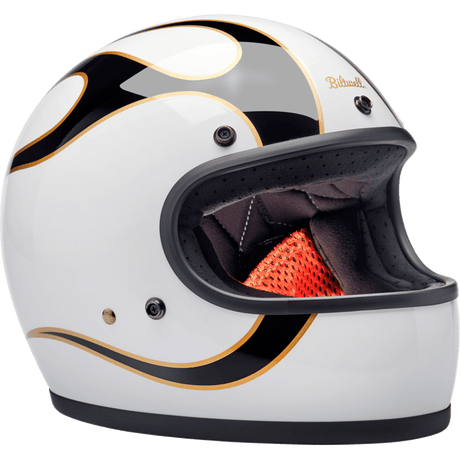 BILTWELL HELMET GRINGO W/B FLAM - DRIVEN Canada's Powersports 8402589073441002 - 561 - 502