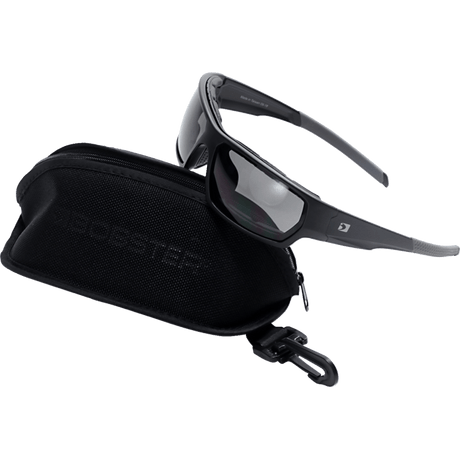 BOBSTER TREAD SUNGLASS REMOVABLE FOAM SMOKED LENS Matte Black Front - Driven Powersports
