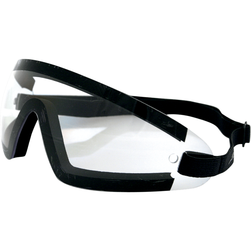 BOBSTER Wrap Around Frame Clear Lens Black Other - Driven Powersports
