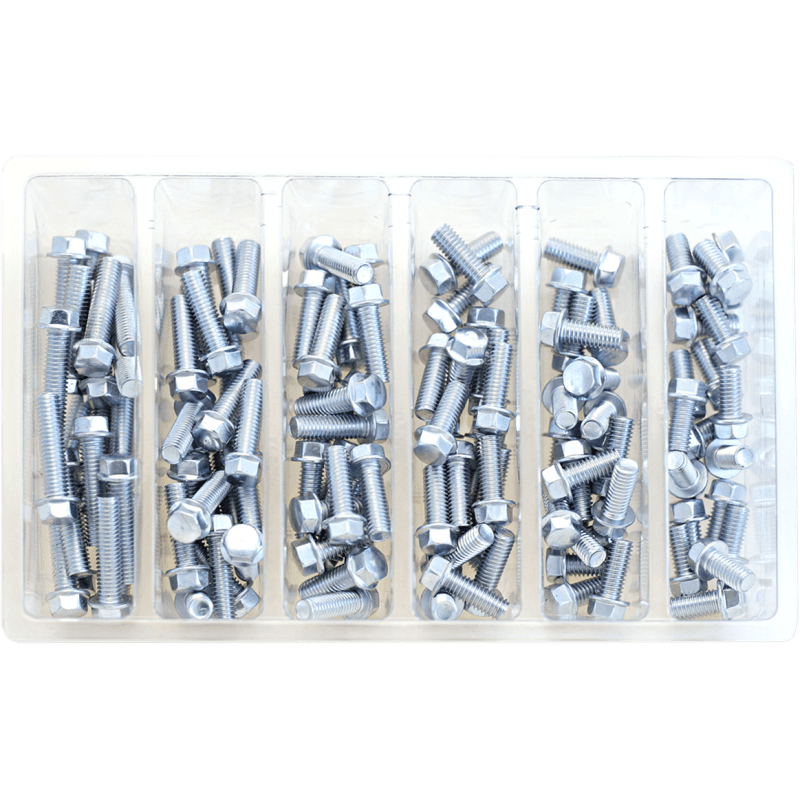 BOLT M6 8MM HEX FLANGE BOLT ASSORTMENT 1 (KT) - Driven Powersports Inc.819648021717SV - M6HEXF - 1