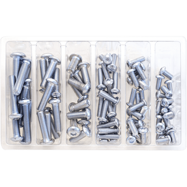 BOLT M6 & M8 BUTTON ALLEN ASSORTMENT (KT) (SV - BHM6M8) - DRIVEN Canada's Powersports 819648021380SV - BHM6M8