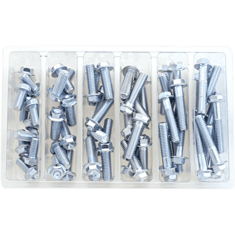 BOLT M8 10MM HEX FLANGE ASSORTMENT (KT) (SV - M8HEXF) - DRIVEN Canada's Powersports 819648021731SV - M8HEXF