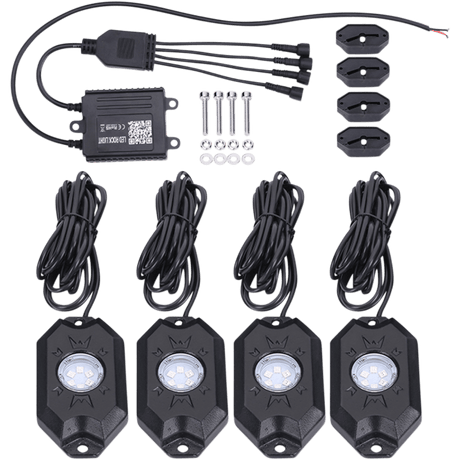 BRITE - LITES LED ROCK LIGHT KIT MULTI (BL - RGBROCK4) - DRIVEN Canada's Powersports BL - RGBROCK4