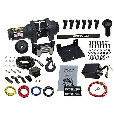 BRONCO BLACK WIRELESS 3500LBS WINCH (AC - 12025) - DRIVEN Canada's Powersports 682577040520AC - 12025