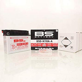 BS BATTERY B50 - N18A - A 12V BATTERY WITH ACID PACK (310657) - DRIVEN Canada's Powersports 3564094106576310657