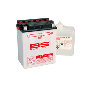 BS BATTERY BB14L - A2 12V BATTERY WITH ACID PACK (310569) - DRIVEN Canada's Powersports 3661451003452310569
