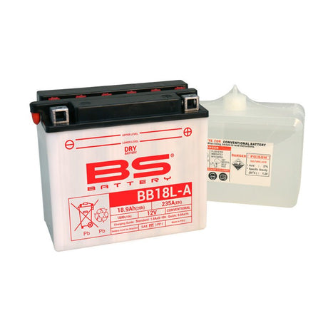 BS BATTERY BB18L - A 12V BATTERY WITH ACID PACK (310586) - DRIVEN Canada's Powersports 3661454105771310586
