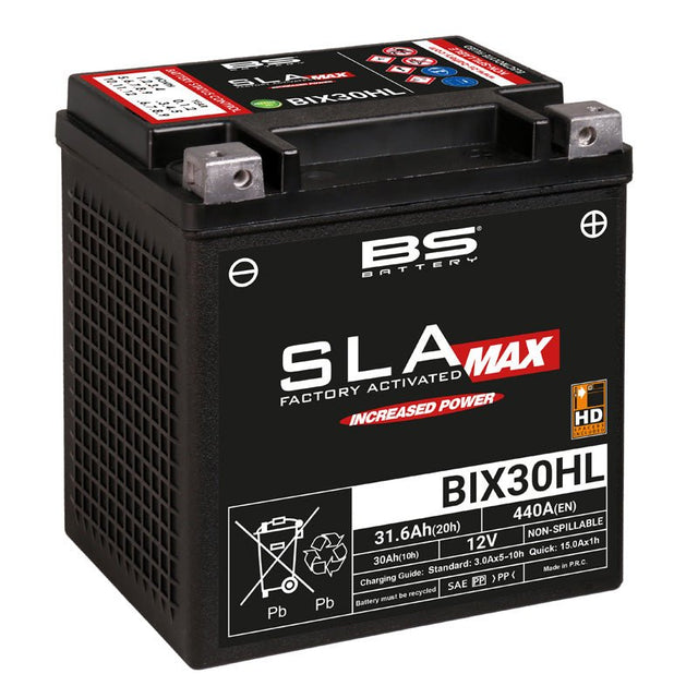 BS BATTERY BIX30HL SLA MAX, FACTORY ACTIVITED 12V BATTERY (300884) - DRIVEN Canada's Powersports 3564094008849300884