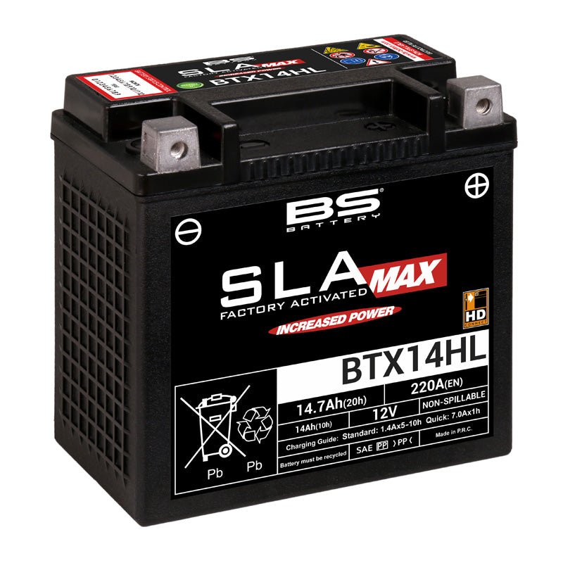 BS BATTERY BTX14HL SLA MAX, FACTORY ACTIVITED 12V BATTERY (300882) - DRIVEN Canada's Powersports 3564094008825300882