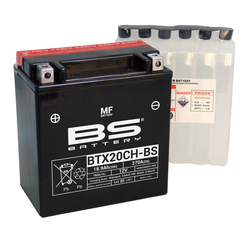 BS BATTERY BTX20CH - BS MAINTENANCE FREE 12V BATTERY (300616) - DRIVEN Canada's Powersports 3661451002806300616
