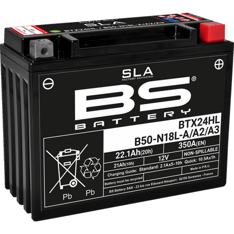 BS Battery BTX24HL Factory Activated 12V Battery - DRIVEN Canada's Powersports 3564094007705300770