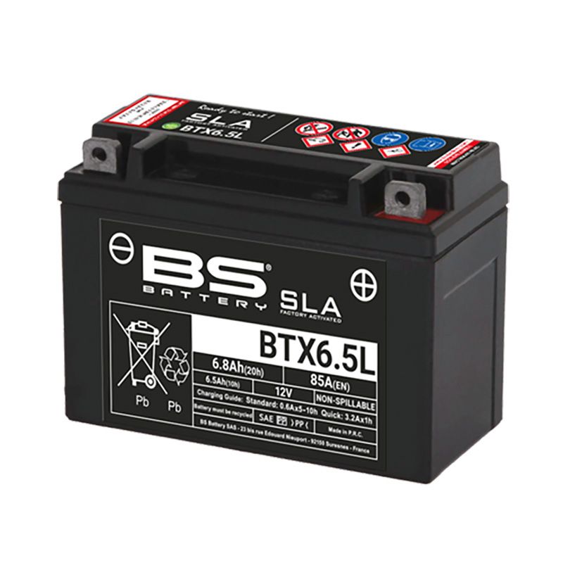 BS Battery BTX6.5L SLA Factory Activated 12V Battery - DRIVEN Canada's Powersports 3564093009045300904