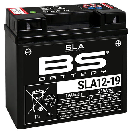 BS BATTERY SLA12 - 19 FACTORY ACTIVATED 12V BATTERY (300632) - DRIVEN Canada's Powersports 3661451002967300632