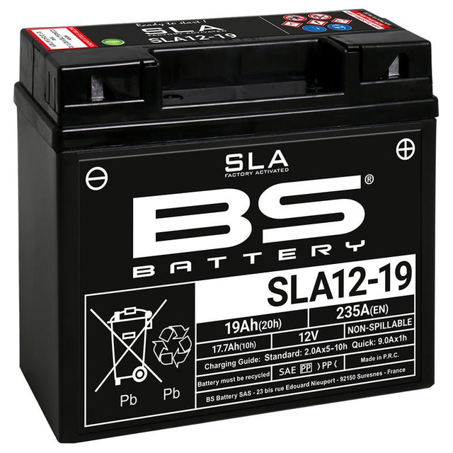 BS BATTERY SLA12 - 19 FACTORY ACTIVATED 12V BATTERY (300632) - DRIVEN Canada's Powersports 3661451002967300632