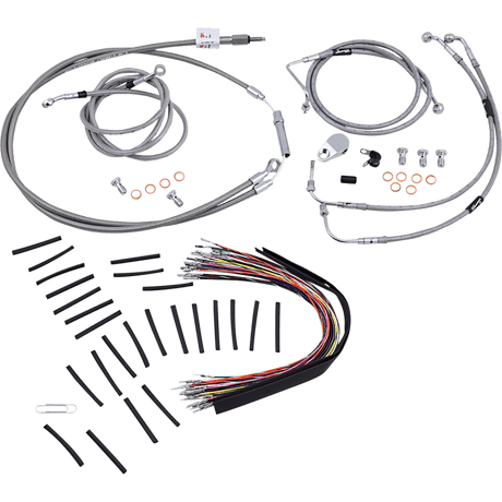 BURLY BRAND 08 - 13 FLH 13" CABLE CONTROL KIT ABS S/S (B30 - 1102) - DRIVEN Canada's Powersports B30 - 1102B30 - 1102