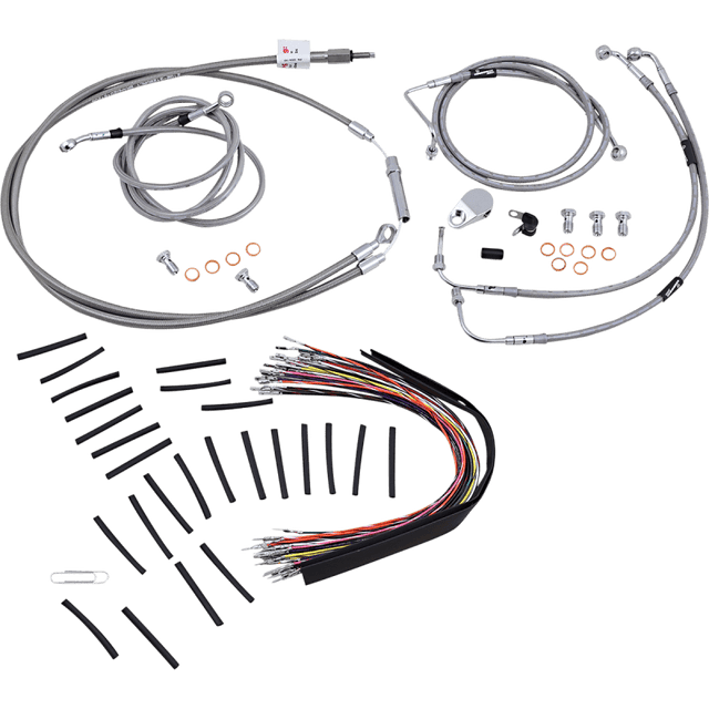 BURLY BRAND 08 - 13 FLH 13" CABLE CONTROL KIT ABS S/S (B30 - 1102) - DRIVEN Canada's Powersports B30 - 1102B30 - 1102