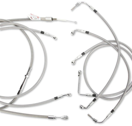 BURLY BRAND 08 - 13 FLH 15" CABLE CONTROL KIT ABS S/S (B30 - 1104) - DRIVEN Canada's Powersports B30 - 1104B30 - 1104