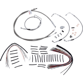 BURLY BRAND 08 - 13 FLH 15" CABLE CONTROL KIT S/S (B30 - 1105) - DRIVEN Canada's Powersports B30 - 1105B30 - 1105
