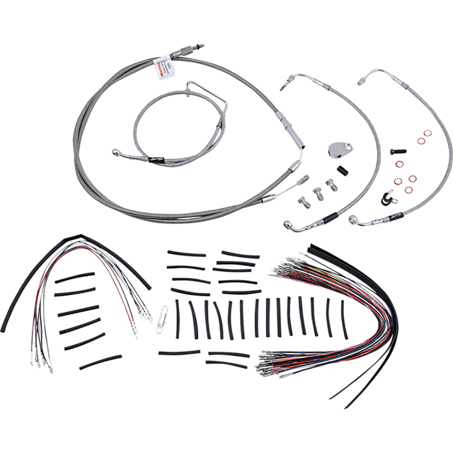 BURLY BRAND 08 - 13 FLH 15" CABLE CONTROL KIT S/S (B30 - 1105) - DRIVEN Canada's Powersports B30 - 1105B30 - 1105