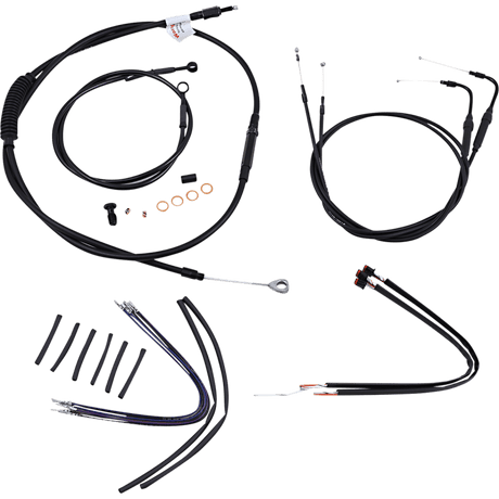 BURLY BRAND CONTROL KIT 14" APE HANGER HANDLEBARS ABS (B30 - 1124) - DRIVEN Canada's Powersports B30 - 1124