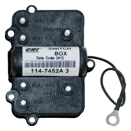 CDI 2 CYLINDER MERCURY SWITCH BOX: 114 - 7452A 3 - DRIVEN Canada's Powersports 736983850669114 - 7452A 3