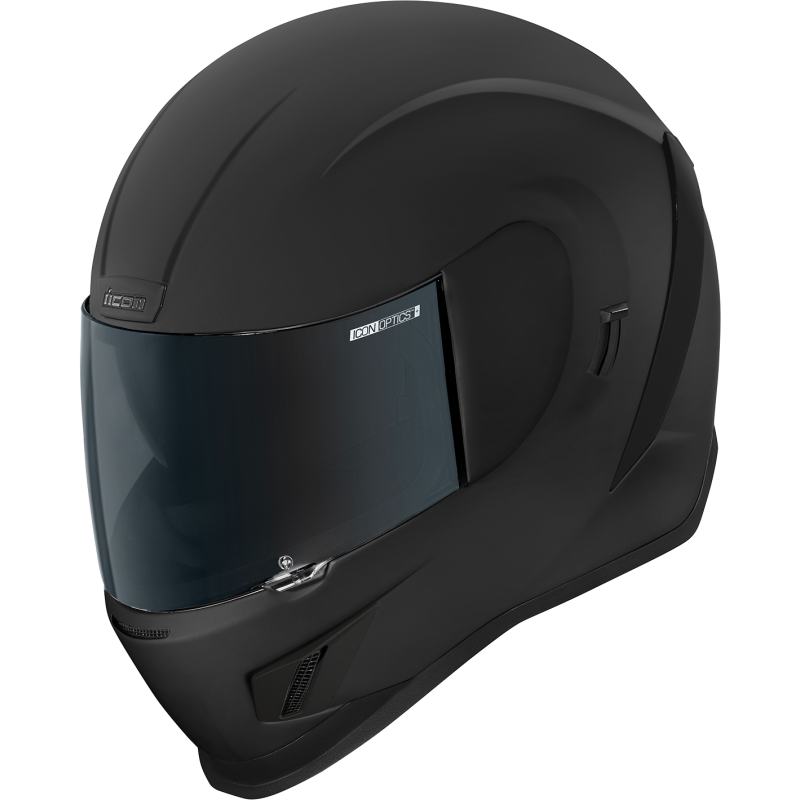 ICON HLMT AFRM DARK RUB Black Front - Driven Powersports