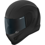 ICON HLMT AFRM DARK RUB Black Front - Driven Powersports