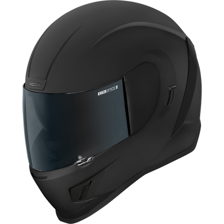 ICON HLMT AFRM DARK RUB Black Front - Driven Powersports