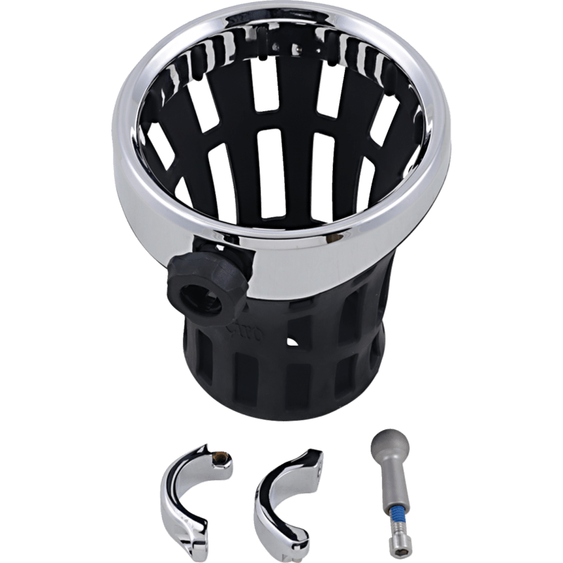 CIRO LLC BIG ASS DRINK HOLDER, CHROME, 1 1/4" CLAMP, CHROME (50814) - DRIVEN Canada's Powersports 50814