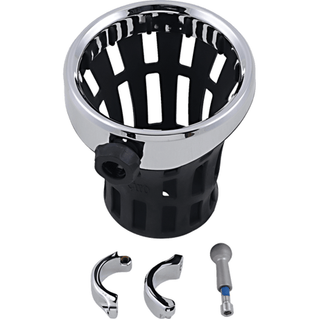CIRO LLC BIG ASS DRINK HOLDER, CHROME, 1 1/4" CLAMP, CHROME (50814) - DRIVEN Canada's Powersports 50814