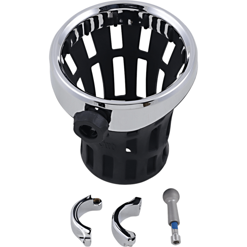 CIRO LLC BIG ASS DRINK HOLDER, CHROME, 1 1/4" CLAMP, CHROME (50814) - DRIVEN Canada's Powersports 50814