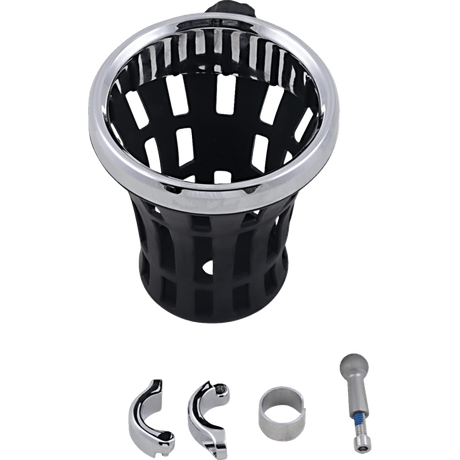 CIRO LLC BIG ASS DRINK HOLDER, CHROME, 7/8 - 1" CLAMP, CHROME (50812) - DRIVEN Canada's Powersports 50812