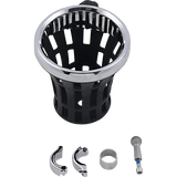 CIRO LLC BIG ASS DRINK HOLDER, CHROME, 7/8 - 1" CLAMP, CHROME (50812) - DRIVEN Canada's Powersports 50812