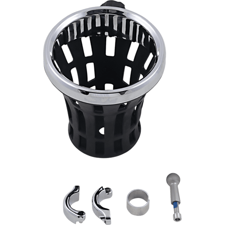 CIRO LLC BIG ASS DRINK HOLDER, CHROME, 7/8 - 1" CLAMP, CHROME (50812) - DRIVEN Canada's Powersports 50812