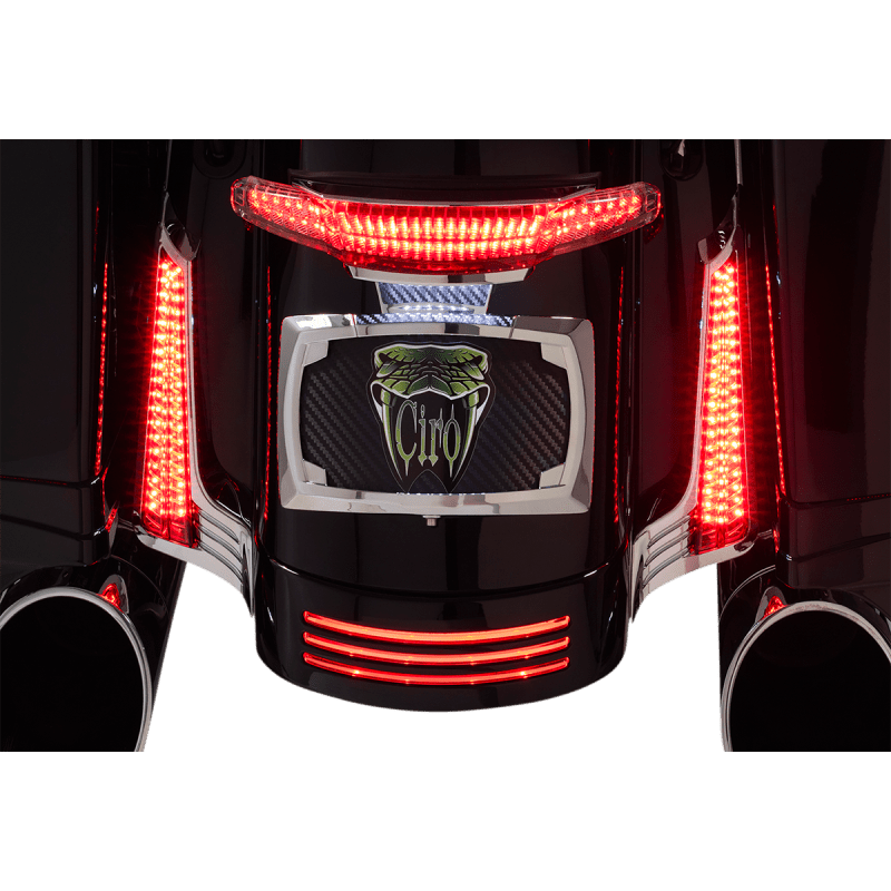 CIRO LLC FILLER PANEL ACCENT LIGHTS CHROME RED (40045) - DRIVEN Canada's Powersports 40045