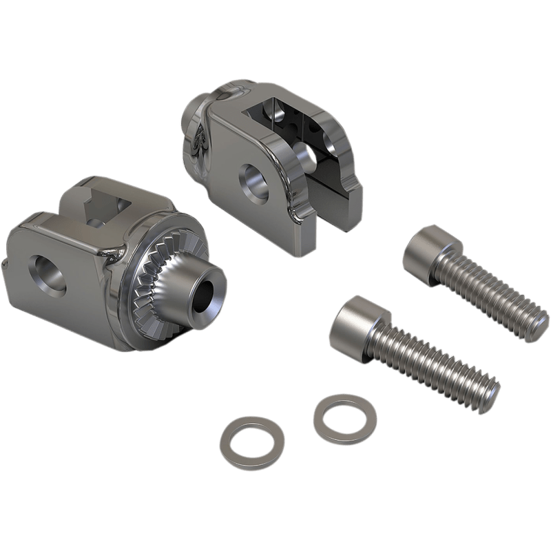 CIRO LLC FRONT FOOTREST ADAPTERS FOR '18 - UP SOFTAIL, CHROME (60017) - DRIVEN Canada's Powersports 60017