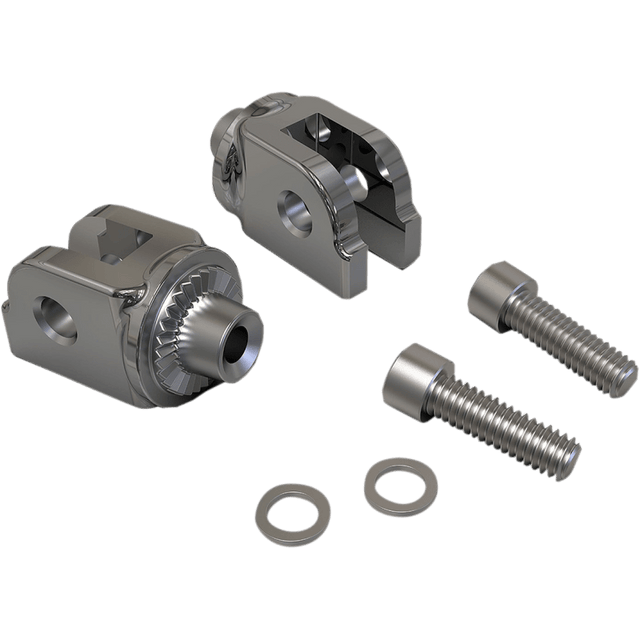 CIRO LLC FRONT FOOTREST ADAPTERS FOR '18 - UP SOFTAIL, CHROME (60017) - DRIVEN Canada's Powersports 60017