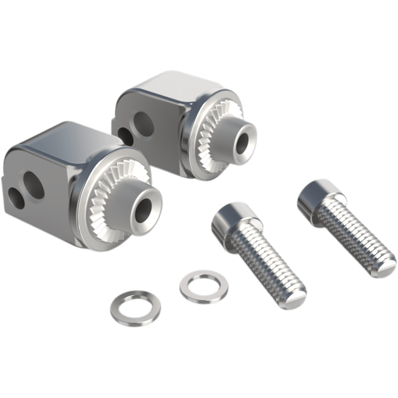 CIRO LLC PASSENGER FOOTREST ADAPTERS FOR '18 - UP SOFTAIL, CHROME (60015) - DRIVEN Canada's Powersports 60015