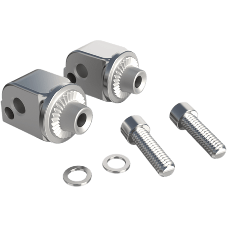 CIRO LLC PASSENGER FOOTREST ADAPTERS FOR '18 - UP SOFTAIL, CHROME (60015) - DRIVEN Canada's Powersports 60015